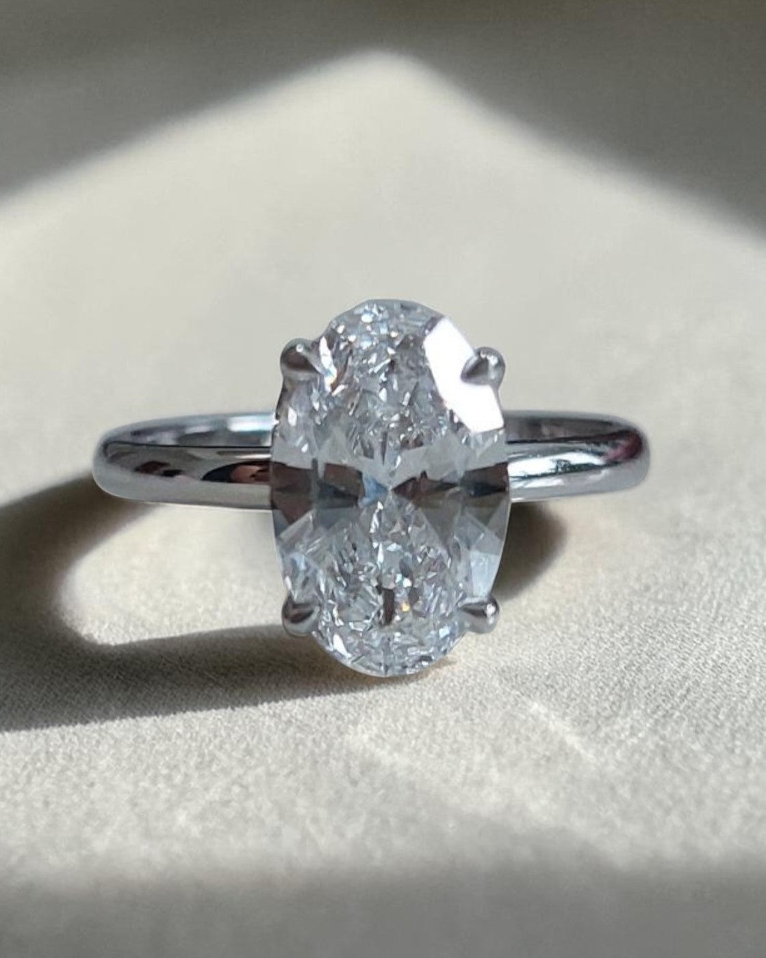 Oval Solitaire Engagement Ring