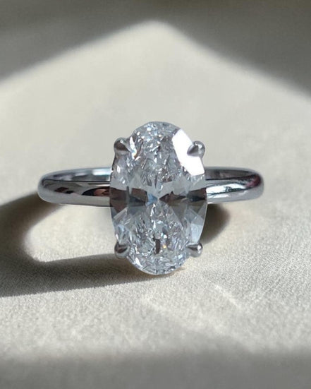Oval Solitaire Engagement Ring